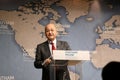 Barham Salih, President of Iraq, gives a speech on his countryÃ¢â¬â¢s role in the Middle East, at